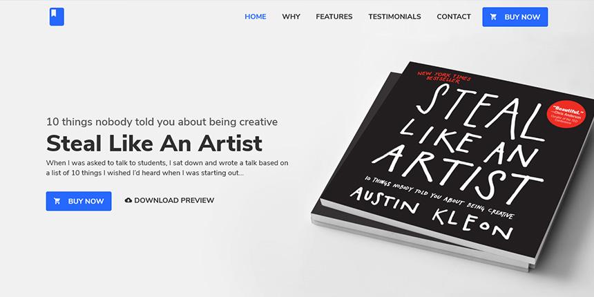 BookLand - Bootstrap HTML Book Landing Page Template