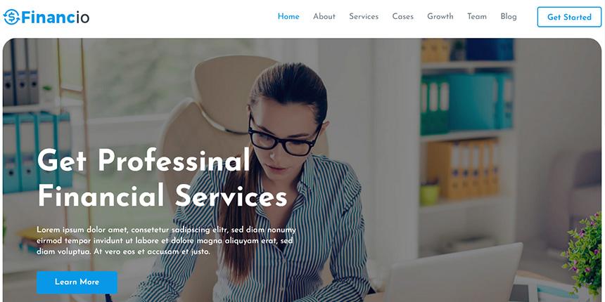 Financio - Finance and Investment Website Template