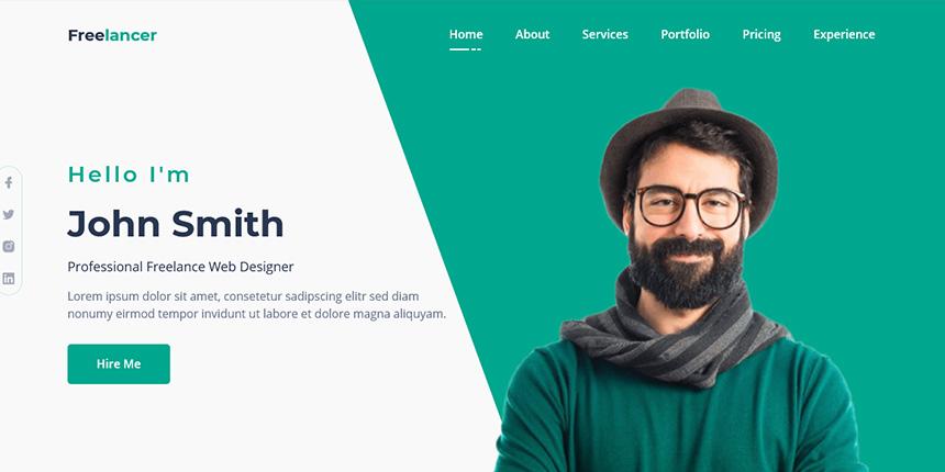 Freelancer - CV, Resume and Portfolio HTML Template